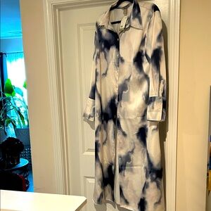 Tie-Dye Long Shirt Dress